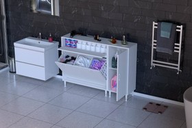 Resim YENİCE BANYO DOLABI, 55 CM 1 GENİŞ SEPETLİ, 105 CM 