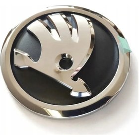 Resim 5ja853621 Skoda Octavia Octavia Ön Kaput Arma Amblem 90 Mm 2017-2020 Model Arası Araçlara Uyumlu 