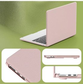 Resim Newface Apple Macbook Uyumlu Pro 14 2021 Macbook Uyumlu Deri Kapak - Pembe 