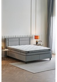Resim Yataş Fresh Sense Pro Yatak, Baza, Başlık 3'lü Set - Gri - 160x200 Cm 