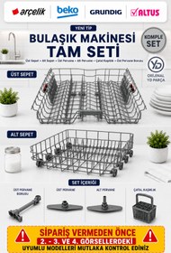 Resim Öz Beyaz Eşya Beko - Grundig - Altus Yeni Tip Bulaşık Makinesi Tam Set (Orjinal Yd Parça) 