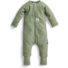 Resim ErgoPouch Organik Pamuklu Patikli Pijama Tulum 1.0 TOG Moss Yeşil - Yeşil / 1 Yaş 