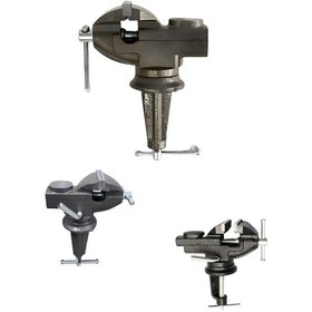 Resim Maksimum Sıkma Gücü Extra Demir Alaşımlı 50 Mm Dönerli Masa Mengenesi 