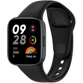 Resim Mobilefix Xiaomi Redmi Watch 3 Uyumlu Krd-81 Uyumlu Kordon-siyah 