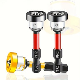Resim Çapraz Pozisyonlama Mandreni, Hassas Hizalama için Çıkarılabilir Alüminyum Limit Halkası ile 50mm/1.97in Uzunluk, Kolay Çalışma için Manyetik, Elektrikli ve Manuel Matkaplarla Uyumlu 