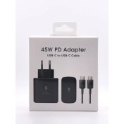 Resim Samsung Galaxy S23 Ultra Uyumlu 45 Watt Hızlı Şarj Aleti - Usb-C Adaptör ve Kablo - Siyah 