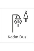 Resim Hakan Reklam Kadın Duş Banyo Folyo Dijital Baskı Etiket (sticker) Kapı Üzeri Kendinden Yapışkanlı 