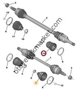 Resim BİPPER 1.4 (2007-2013) HDI SOL İÇ AKS KÖRÜĞÜ (ÜÇEL) 