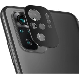 Resim Microcase Xiaomi Redmi Note 10S Kamera Lens Koruma Halkası - Kapalı Tasarım Siyah 
