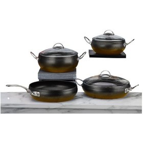 Resim Döküm 7 Parça Tencere Seti - Fırına Girebilme Özellikli 