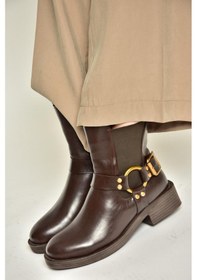 Resim Fox Shoes T820881009 Kahverengi Kadın Bot Kahverengi-suni Deri Kahverengi 