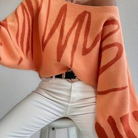 Resim Kadınlar İçin Şık Renk Bloklu Geometrik Kazak - Uzun Kollu Yuvarlak Yaka, Her Mevsim Kullanılabilir Rahat ve Resmi Giyimler için Yumuşak Üst, Bayan Kazakları, Dokulu Görünüm 