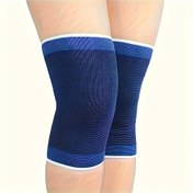 Resim 2 adet Sıkıştırma Dizlik - Herkes İçin Bir Beden, Nefes Alabilen Polyester, Elde Yıkanabilir, Erkekler ve Kadınlar İçin Günlük Sıcaklık Desteği, Futbol, Basketbol, Yoga, Koşu ve Fitness İçin İdeal - Mavi 