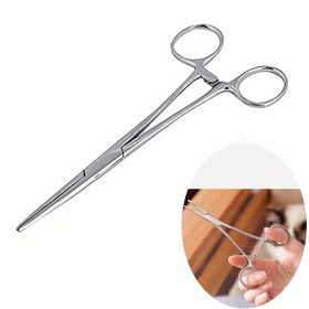 Resim 1 adet WYSUMMER Paslanmaz Çelik Kendinden Kilitli Pense - Çok Yönlü Evcil Hayvan Tüyü & Kulak Temizleme Aracı, Kanca Çıkarıcı, Vida Sökme, DIY El Sanatları - Dayanıklı, Paslanmaz Ergonomik Saplı, Çok Yönlü Pense|Parlak Bitiş|Dayanıklı Araç 