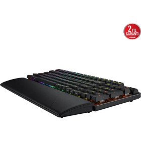 Resim Asus Asus ROG STRIX SCOPE II RX KABLOSUZ AURA SYNC RGB MEKANİK TÜRKÇE TUŞ DİZİLİMİ ROG RX RED SWITCH IP57 MULTI WI-FI 