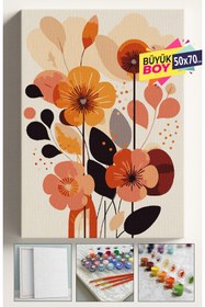 Resim Genel Markalar Sayılarla Boyama Seti Numaralı Tuval Fırça Boya Dahil Kasnaklı Set 50x70 Cm - İNCİ 02 