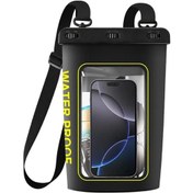 Resim Willowhaven Siyah 2l Yüksek Kaliteli Kuru Çanta Sırt Çantası Telefon Kılıfı Çapraz Askı Kayak Yelken Siyah 