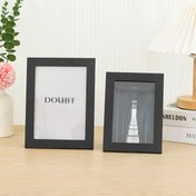 Resim Çok Yönlü Modern Klasik Fotoğraf Çerçevesi - Camlı Yatay veya Dikey Sergi, Oturma Odası, Yatak Odası, Koridor için Mükemmel Duvar veya Masa Dekoru - Rastgele Fotoğraf Kağıdı Dahil 