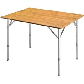 Resim Kingcamp Bamboo Xl 120x70 Bambu Kamp Masası Gri 