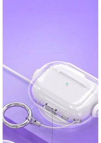 Resim Apple Uyumlu AirPods Pro 3 3.nesil Tema Kılıf - Kırmızı Düz Renkli 