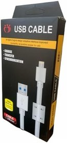 Resim Kaliteli Kömürlü Kalın Kablolu 1.5 Metre 2.1 Amper Iphone Iphone X Lighting Usb Şarj Kablo Beyaz 