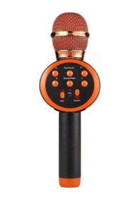 Resim Kablosuz Bluetooth Karaoke Mikrofonu Dahili Hoparlörlü 