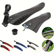 Resim 2PCS/Set Bisiklet Çamurluk Dağ Bisikleti Fenders Çamurluk Seti, Bisiklet Çamurluk Kanatları, Bisiklet Ön Arka Çamurluklar 