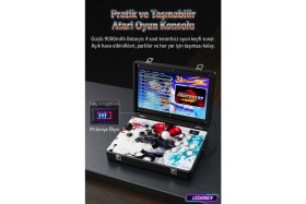 Resim L'edoren Premium Metal Arcade Iki Kişilik Oyun Konsolu - 17 Inç Ekran, 20000+ Oyunlu, Katlanabilir Taşınabilir Retro Konsol 