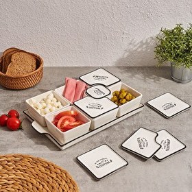 Resim Aryıldız Chipmunk 15 Parça Tepsili Dikdörtgen Kahvaltılık 