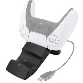 Resim Ps5 İçin Kjh Çift Denetleyici Şarj İstasyonu Beşiği 