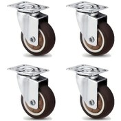 Resim Dashanshop 4 Adet Döner Tekerlek - Dayanıklı Tpr Kauçuk, 1.5in/3.8cm Çok Yüzeyde Kaymaz İçin 