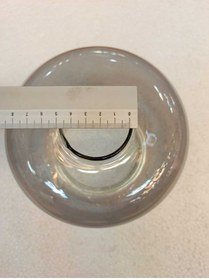 Resim ADA AVİZE Ada Vazo şeklinde Avize Camı Füme Rengi (BOY 14 CM-ENİ 16 CM) 