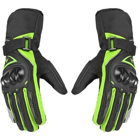 Resim Youmex Kışlık Motosiklet Eldiveni: Su Geçirmez, Isıtmalı Ve Reflektif Çizgili 