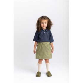 Resim Oliventhekid Gabardin Kız Çocuk Etek Yeşil Yeşil 