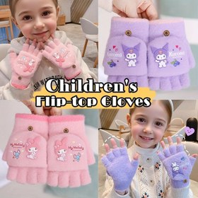Resim 1 Çift Sanrio Çocuk Eldiveni Kışlık Sıcak Kapaklı Eldivenler, Sevimli Çizgi Film Karakterleri, Kalın Peluş Örgü Beş Parmak Tasarımı, Karışık Renkler, Sadece Elde Yıkanır, 3-7 Yaş Arası Kız Çocuklar İçin, Günlük Kullanım & Soğuk Hava Koruması, Kış Eldivenleri, Eğlenceli Çocuk Aksesuarı, Yumuşak Dokulu Eldivenler, Kız Çocuk Eldiveni, Kış Eldiveni Kız Çocuk, Kız Çocuk Kış Eldivenleri, Kız Çocuk Eldivenleri, Genç Eldivenler 