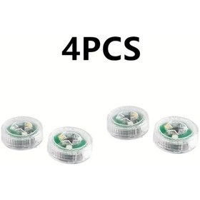 Resim Topnotch 4 Parça Rgb Led Mini Çok Amaçlı Araç Kapısı Dekoratif Işık Kolay Montaj Aksesuar 