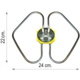 Resim Teknogrand Kelebek Semaver Rezistansı 2200 Watt 