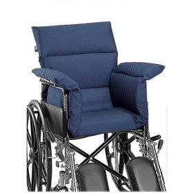 Resim Tekerlekli Sandalye İçin Kalınlaştırılmış Oturma Minderi, Yatak Yarası Önleyici Mavi 115x100cm 
