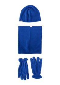 Resim AC&Co / Altınyıldız Classics Erkek Saks Anti-pilling Sıcak Tutan Su Itici Polar Bere Boyunluk Eldiven Set Saks Mavisi 