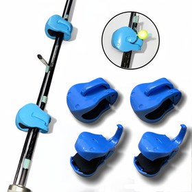 Resim 6 Parça Olta Kamışı Bağlama Tutucu Seti - Kaymaz Kavrulu Saçaklı Ayar, Plaj Göl İskele Tekne işinize Uygun Emniyetli Oltalar Klipsleri, 4.5x3.0cm Kompakt Takım Organizatörü (Profesyoneller ve Yeni Balık Avcıları ile Yetişkin Erkekleri Çeken Müşteriler) 