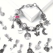 Resim 10 Adet Gotik Vintage Büyük Delikli Alaşım Boncuk Seti Takı Yapımı İçin - DIY Anahtarlıklar, Cep Telefonu Askıları, Küpe Uçları, Saç Tokaları, Tokalar, Kafa Bantları, Saç Bağları, Kolyeler El Sanatları ve Aksesuarlar 