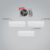Resim Arçelik ZM24104 A++ 12+12+12 BTU Iç - 24000 BTU 1+4 Multi Inverter Klima 