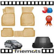 Resim Megane 2 Sd Bej 3D Havuzlu Paspas+Bagaj Havuzu 2004-2010 Arası N11.7604 