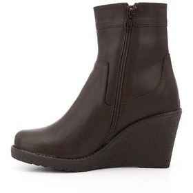 Resim Gönderi R Kahve Antik Fermuarlı Dolgu Topuklu Bot Kahve 