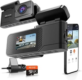 Resim Rexing C2 2K+1080P WiFi Araç Kamerası + 32GB SD Kart 