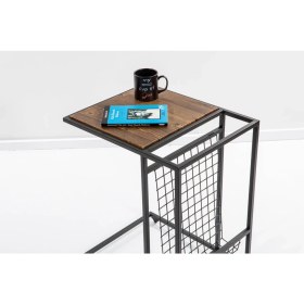 Resim Saha Möble Gazetelik Yan Sehpa - Antik Çam 