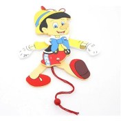 Resim Ahşap Salanan Pinokyo Figürü Alk1196 