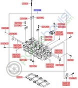 Resim Silindir Kapağı 221002A300 Kia Rio Cerato Orjinal | 221102A300 