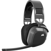 Resim Corsair Corsair HS80 Max Steel Gray 7.1 Surround Kablosuz Gaming Kulaklık (CA-9011295-EU) 