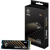 Resim MSI Spatium M390 500GB 3300-2300MB NVMe M.2 SSD 